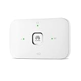 HUAWEI ‎E5576-322 - Enrutador inalámbrico 4G LTE 150Mbps (CAT4), WiFi portátil para Viajes con batería Recargable de 1500mAh. No Requiere configuración. Blanco