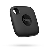 Tile Mate (2022) buscador de objetos Bluetooth, Pack de 1, Radio búsqueda 60m, compatible con Alexa, Google Smart Home, iOS, Android, Busca llaves, mandos y más, Negro