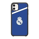 PHONECASES3D - Funda Móvil para Apple iPhone 11 Oficial de Real Madrid TPU Protector Black