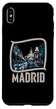 Carcasa para iPhone XS Max Madrid Souvenir de España Estilo Retro Vintage Regalo Madrid