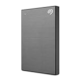 Seagate Technology One Touch, 1 TB, con protteción de contraseña, disco duro externo portátil, PC, portátil y Mac, USB 3.0, Space Gray, incl. 2 años de Rescue Services (STKY1000404)