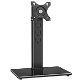 RFIVER Soporte para Monitor de PC de 13 a 32 Pulgadas Brazo Monitor para Escritorio con Inclinación/Giratorio/Rotación/Altura Ajustable VESA 75/100mm Peso Máx 10 kg MS1001