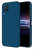 HONLEN Funda Compatible para Huawei P40 Lite 4G Case, (6.4' Inches) Líquida TPU Silicona Cover con Anti-Rasguño, Cáscara Suave Cubierta Azul Zafiro