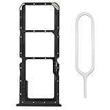 MMOBIEL Bandeja de Tarjeta Porta Dual Sim Ranura Compatible con OPPO A53s 6.5 Inch 2020 - Soporte de la Ranura SIM Incl Sim Pin - Negro