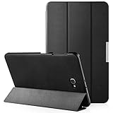 Simpeak Funda Compatible con Samsung Galaxy Tab A 10.1 2016(SM-T580 / T585), Carcasa Case Multi-Angulo Cubierta Folio con el Soporte Reposo Automatico de Despertador, Negro