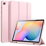 JETech Funda para Samsung Galaxy Tab S6 Lite 10,4 Pulgadas 2024/2022/2020 con Soporte para S Pen, Carcasa Slim Tableta con Respaldo TPU Suave, Auto-Sueño/Estela (Pinkgold)