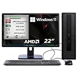 PCRENEWED TECNOLOGIA ACCESSIBILE PC Desktop listo para usar, ordenador PC fijo reacondicionado A10 3,5 GHz, RAM 16 GB, SSD 512 GB, paquete Office 2019, Windows 11 Pro (reacondicionado) (PC completo)