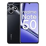 realme Teléfono Móvil Note 50 4G 4+128GB, Pantalla Realista de 90 Hz, Cámara de 13 MP con IA, Cuerpo Ultrafino de 7,99 mm, Gran batería de 5000 mAh, Negro Medianoche