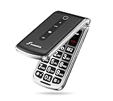 SweetLink F1 Teléfono Móvil para Personas Mayores, 2G gsm Telefonos Moviles con Tapa, Teclas Grandes y Volumen Alto, Botón SOS, Bateria 1000mAh, Doble SIM, Contactos con Imágenes, Pantalla 2,4'