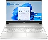 HP 15s-fq0044ns - Ordenador portátil de 15.6' Full HD (Intel Celeron N4120, 8GB RAM, 256GB SSD, Intel UHD Graphics 600, Windows 11 Home, Carga rápida HP) Silver - Teclado QWERTY Español