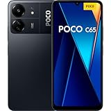 Xiaomi Poco C65 - Smartphone de 6+128GB, Pantalla de 6.74” 90Hz HD+, MediaTek Helio G85, Triple cámara 50MP+2MP+QVGA, 5000mAh, NFC, Negro (Versión ES)