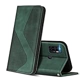 ZONNAVI Funda para OPPO A53s / OPPO A53 2020, Funda Libro de Cuero con Ranura para Tarjeta y Magnético, Wallet Flip Caso Cubierta Case Carcasa para OPPO A53s / OPPO A53 2020 (Verde)