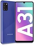 SAMSUNG Galaxy A31, 64GB, Azul (Reacondicionado), Original de fábrica (Corea del Sur), Exclusivo para el Mercado Europeo (Versión Internacional)