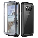 Prologfer - Carcasa para Samsung Galaxy S8 Plus, protección Robusta de 360 Grados, protección de Pantalla integrada, Funda Transparente antigolpes, Antipolvo, Funda para Samsung Galaxy S8 Plus, Color