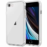 JETech Funda para iPhone SE 3/2 (Modelo 2022/2020), iPhone 8 y iPhone 7, Anti- Choques y Anti- Arañazos (Transparente)