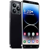 JtQtJ Teléfono Móvil Barato, 5.0'' Android 9.0 Smartphone, Doble Tarjeta, Doble cámara, 16GB ROM (Ampliable a 128GB), 3000mAh batería, Teléfono Móvil de Red 3G (i15Pro-Black)