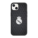 PHONECASES3D - Funda Móvil para Apple iPhone 13 Oficial de Real Madrid TPU Protector Black