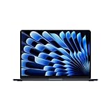 Apple 2024 MacBook Air de 13 Pulgadas con Chip M3 Pantalla Liquid Retina de 13,6 Pulgadas, 8 GB de Memoria unificada, SSD de 256 GB, cámara FaceTime HD a 1080p, Touch ID, Medianoche