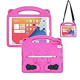 KINGSKEEN Funda para iPad 9.7 2018 6ta generación/iPad 2017 5ta generación/iPad Air/iPad Air 2, Funda para niños EVA a Prueba de Golpes con Soporte para lápiz de Apple(Rose)