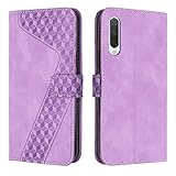 OKZone Funda para Xiaomi Mi 9 Lite/Xiaomi CC9, PU Cuero Flip Carcasa Fundas Móvil de Tapa Libro Caso Piel PU, Billetera Tarjetero Case Telefono Cubrir Móvil Phone Cover con Cáscara de TPU (Púrpura)