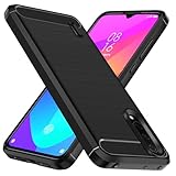 ivoler Funda para Xiaomi Mi 9 Lite, [Protección Militar] Carcasa Protectora Antigolpes, Fina Suave TPU Silicona Caso Delgada Anti-Choques Antihuellas Bumper Case, Negro