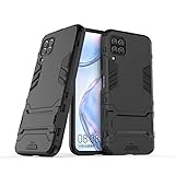 Max Power Digital Funda para móvil Huawei P40 Lite con Soporte - Carcasa Híbrida Antigolpes Resistente Rígida Dura Antichoque (Huawei P40 Lite, Negro)