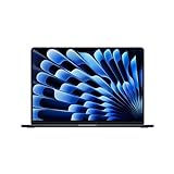 Apple 2024 MacBook Air de 15 Pulgadas con Chip M3 Pantalla Liquid Retina de 15,3 Pulgadas, 8 GB de Memoria unificada, SSD de 256 GB, cámara FaceTime HD a 1080p, Touch ID, Medianoche