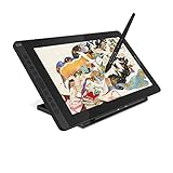 HUION Kamvas 16 2021 - Tableta gráfica con Pantalla HD de 15,6' Monitor con lápiz Capacitivo pasivo, 10 Teclas de Acceso Directo, Compatible con Android, Ideal para teletrabajo y Entrenamiento en