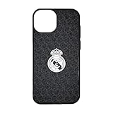 PHONECASES3D - Funda Móvil para Apple iPhone 15 Oficial de Real Madrid TPU Protector Black