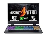 Acer Nitro 5 AN515-58 - Ordenador Portátil Gaming 15.6' Full HD IPS 144Hz (Intel Core i9-12900H, 16GB RAM, 1TB SSD, NVIDIA GeForce RTX 4060, Sin Sistema Operativo) Color Negro - Teclado QWERTY Español