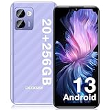 DOOGEE N50PRO Teléfono Móvil Libres, 20GB + 256GB/1TB TF Android 13 Moviles,Octa Core, 6,52' HD+, Cámara 50MP, 4200mAh Batería 18W Smartphone, 4G Dual SIM, Face ID/Widevine L1/Huella Dactilar/GPS