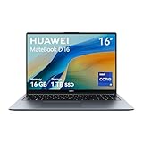 HUAWEI MateBook D16 13th i9 16+1T,Procesador IntelCore Serie,Cuerpo Ligero de 1,68 kg,Pantalla FullView de 16 Pulgadas,Delgada,Supercharge,batería de Gran Capacidad