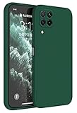 Topme Funda para Huawei P40 Lite 4G (6.4' Inches) Carcasa Caja Case Estuche, Funda Protectora de Piel de Silicona TPU - Verde Oscuro