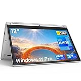 XUEMI 12' Ordenador Portátil Celeron N4020 CPU, Convertible 360° Tactil Portatil Windows 11 Pro, Portatil 2 en 1 16GB DDR4 256GB SSD, Laptop con 1980 * 1080 IPS FHD, 2G/5G WiFi, BT5.0, USB3.0, HDMI