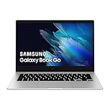 Samsung Galaxy Book Go – Portátil de 14' (Qualcomm Snapdragon 7c Gen 2, 4 GB RAM, 128 GB de Almacenamiento) Color Plata - Teclado QWERTY Español