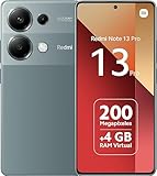 Xiaomi Redmi Note 13 Pro 4G- Smartphone 8+256GB, Helio G99 Ultra, 6.67' FHD+ POLED Punch-Hole Display, 120Hz, 200MP OIS AI Triple Camera, 5000mAh, Cargador rápido de 67W, Verde [Versión Global]