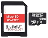 BigBuild Technology 64GB Ultra Fast 80MB/s microSDXC Memory Card para Samsung Galaxy Tab A, A7, A7 Lite, A8, Active Pro, Active3 Tablet