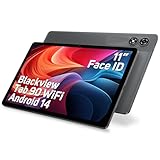 Blackview Android 14 Tablet Tab90Wifi, 12GB RAM 128GB ROM/1TB TF Gaming Tablets 11 Pulgadas, Widevine L1/8200mAh/5G WiFi/8MP+13MP/Face ID/Bluetooth 5.0/2 Altavoces/3.5mm Jack/2024 Octa Core Tablet