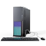 Torre PC Ordenador de sobremesa Fijo 16GB RAM 512GB SSD Computer Core i7-4765t procesador con 2.4G/5G/6G WiFi6E Bluetooth 5.3 Lámparas RGB, with Mouse and Keyboard