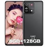 CUBOT A1 Smartphone 8GB (4GB+4GB Expand) RAM + 128GB ROM Android 13 Teléfono Móvil Libres 6,56' HD Pantalla 5100mAh 4G Doble SIM Octa-Core GPS OTG Face ID - Negro