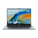 HUAWEI MateBook D16 Laptop, Pantalla FullView de 16 Pulgadas, Procesador Intel Core i5, 8GB de RAM, 512GB SSD, Windows 11 Home, Cuerpo Ligero de 1,68 kg, Space Gray, Versión en Español