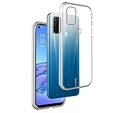 REY - Funda Carcasa Gel Transparente para OPPO A53 2020 - A53s - A32 - A11s, Ultra Fina 0,33mm, Silicona TPU de Alta Resistencia y Flexibilidad