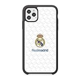 PHONECASES3D - Funda Móvil para Apple iPhone 12 Oficial de Real Madrid TPU Protector Black