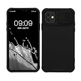 kwmobile Carcasa Compatible con Apple iPhone 11 - Funda con Tapa deslizable para cámara - Color Negro