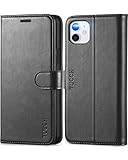 TUCCH Funda para iPhone 11, Funda Piel iPhone 11 con Bloqueo RFID, Cáscara de TPU, Soporte Plegable, Ranura para Tarjeta, Cierre Magnético, Carcasa Protectora para iPhone 11 (6.1 pulgadas 2019), Negro