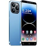 JtQtJ Teléfono Móvil Barato, 5.0'' Android 9.0 Smartphone, Doble Tarjeta, Doble cámara, 16GB ROM (Ampliable a 128GB), 3000mAh batería, Teléfono Móvil de Red 3G (i15Pro-Blue)