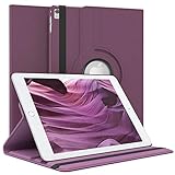 EAZY CASE - Funda de Tablet para iPad Pro 9,7' (2016) Funda Protectora 9,7 Pulgadas Smart Cover Funda Giratoria para Ponerse de pie Funda Abatible 360° con Función de Soporte Funda Polipiel Violeta