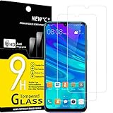 NEW'C 2 Piezas, Protector Pantalla para Huawei P Smart 2019, Honor 10 Lite, Honor 8A, Cristal templado Antiarañazos, Antihuellas, Sin Burbujas, Dureza 9H, 0.33 mm Ultra Transparente