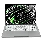 Razer Book 13 - Ordenador portátil de 13.4' 4K UHD (Intel Core i7-1165G7, 16GB RAM, 512GB SSD, Intel Iris Xe Graphics, Windows 10) Mercury - Teclado QWERTY Español