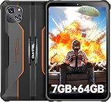 OUKITEL RT3 Tablet Rugerizada 8 Pulgadas, 7GB+64GB Octa-Core 1TB Ampliable Rugged Tablet Android 13, Batería 5150mAh, 16MP+8MP Cámara Tablets PC, Soporte 4G Dual SIM/NFC/Face ID/BT 5.3/OTG, Naranja